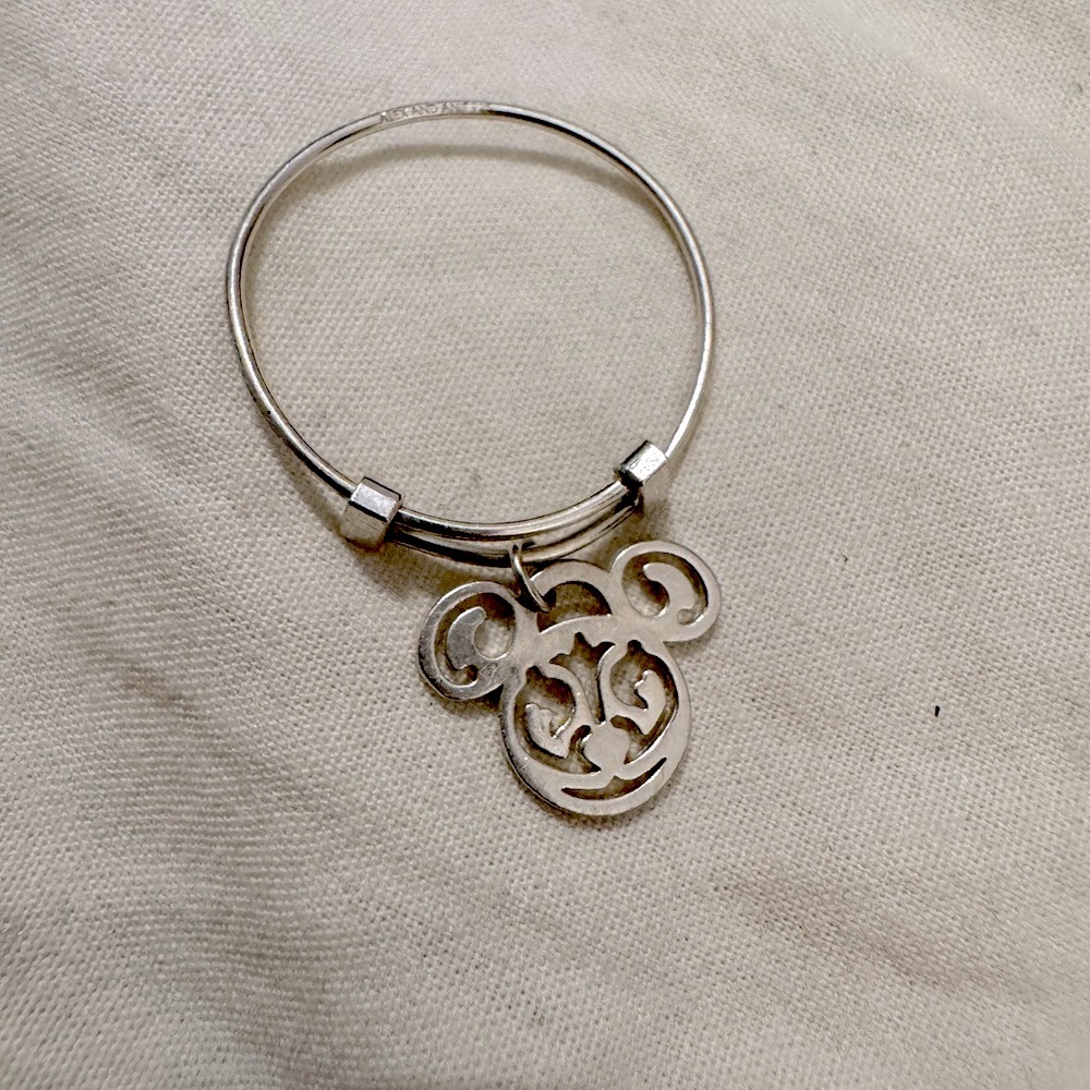 Alex and Ani Mickey Mouse filigree expandable ring in Silver